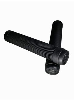 Buy Twisted Scooter Bar Grips High Rebound Rubber Bar Ends (Black) in UAE