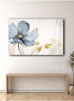 Buy Canvas Wall Art Stretched Over Wooden Frame with Flower Abstract Painting in Saudi Arabia