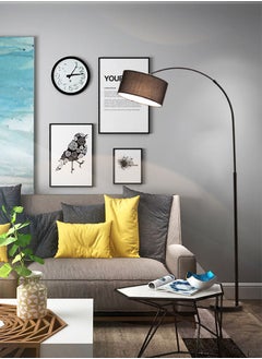 Buy Nordic Simple Eye-protecting Vertical Floor Lamp with 9W Tricolor Lamp in UAE