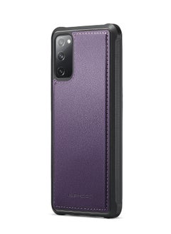 Buy CaseMe Phone Case Compatible with Samsung Galaxy S20 FE Luxury PU Leather Back Cover Cover Compatible with Samsung Galaxy S20 FE - Purple in Egypt