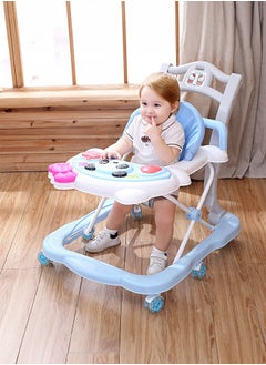 Buy Baby Walker Walkers For Babies Anti-Rollover Can Sit Or Push With Music Baby Walker With Wheels in UAE