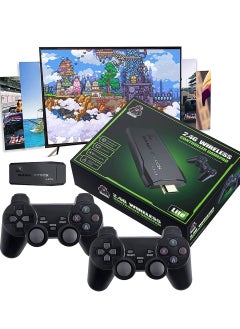 Buy 4K HD Game Console Video Game Console 2.4G Dual Wireless Controller Retro TV Game Console 64GB Retro 10000 Game Stick in Egypt