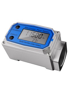 اشتري 1-Inch Waterproof GPI Digital Flow Meter - Engineered with Aluminum Alloy - Fuel Meter with Auto On & Off Function - Turbine Flow Meter & Digital Gas Meter for Industrial Use في الامارات