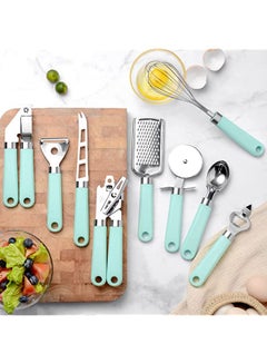 اشتري High-Ranking Kitchen Utensils Set Stainless Steel 9 piece Kitchen Tools Modern Kitchenware Gadgets في السعودية