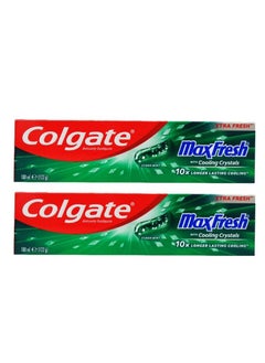 Buy Colgate Pack Of 2 Max Fresh Clean Mint Toothpaste 100ml in Saudi Arabia