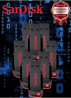 اشتري 8 Pieces Sandisk Cruzer Blade USB 2.0 Flash Drive 16 GB في السعودية