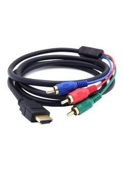 اشتري كابل بمنفذ HDMI إلى RCA 2متر أسود / أحمر أزرق في الامارات