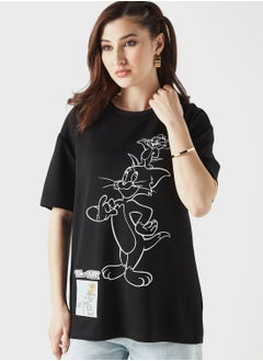 Buy Tom & Jerry Print T-Shirt in UAE