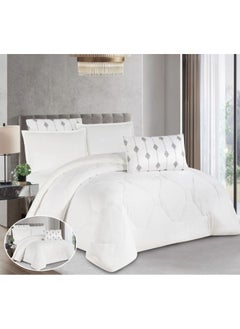 Buy Winter Duvet Set With Two-Sided Fabric Sturdy And Soft Heavy Filling 6 Pieces King Size in Saudi Arabia