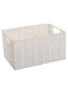 Buy Iris Square Basket White Small in UAE