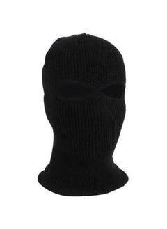 اشتري Army Tactical Winter Warm Ski Cycling 2 Hole Balaclava Hood Cap Full Face Mask Black 20x10x20cm في السعودية