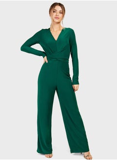 Buy V-Neck Jumpsuit in UAE