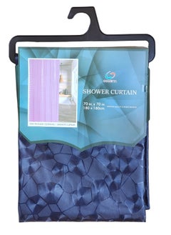 Buy Waterproof Polyester Shower Curtain With 12 Hooks 180*180CM in Egypt