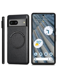 Buy Compatible Google Pixel 7A Magnetic Case,Slim Shockproof Soft PU Leather & Hard PC Full Protective Cover Google 7A 6.1”,Compatible with MagSafe Charging & Accessories,Pixel 7A Cases 2023 Black in UAE