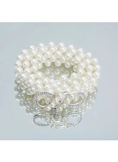 اشتري Elegant Pearl Waist Chain for DressesHappy Note Silver Happy Note Silver في الامارات