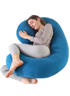 Buy Maternity Full Body Pillow, C Shaped Pain Relief Pillow,Support for Pregnant Women 145x70x20cm in Saudi Arabia