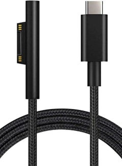 اشتري Surface Connect to USB-C Charging Cable Compatible for Microsoft Pro 8/7 /6 5/4/3 Go 3/2/1 Laptop1/2/3 & Book--Black في السعودية