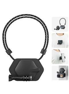 Buy Magnetic Neck Photography Holder Action Camera Snap Mount with Neck Strap 360° Invisible Selfie Necklace Lanyard Chest Mounting Accessories for Gopro Hero DJI ACTIO AKASO Iphone Android in UAE