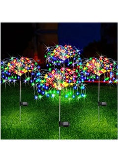 Buy 1 Pack Solar Firework Light Qutdoor,IP65 Waterproof SolarGarden Flower Lights With 8 Lighting Modes, Decorations Lights Qutdoor ForYard Patio Garden Pathway Courtyard Villa Outdoor Lighting Decoration in Saudi Arabia