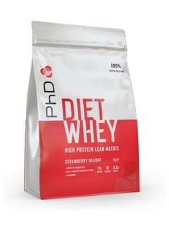 Buy Nutrition Diet Whey High Protein Lean Matrix, Low in Fat, Sugar & Salt, Strawberry Delight Diet Whey Protein Powder, High Protein, 40 Servings Per 1 kg Bag in UAE