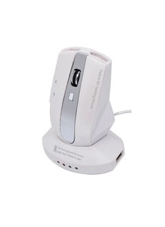 Buy M-011G 2.4GHz 6 Keys Wireless Charging Mouse Office Game Mouse(Pearl White) in Saudi Arabia