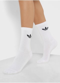 Buy 6 Pack Trefoil Crew Socks in UAE