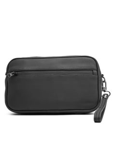 اشتري Motevia Men's Handbag Leather Hand Bag Wrist Handle Clutch Bag with Inner Slot for Cash and Cards في مصر