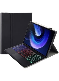 Buy Touchpad Arabic and English Keyboard Case Compatible With Xiaomi Pad 6/6 Pro 11 Inch 2023, Backlight, Multi-Touch Trackpad, Flip Stand Case with Pencil Holder in Saudi Arabia