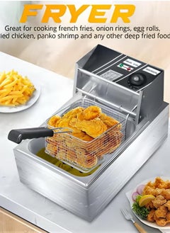 Buy 6L deep oil fryer  large size and removable oil container in Saudi Arabia