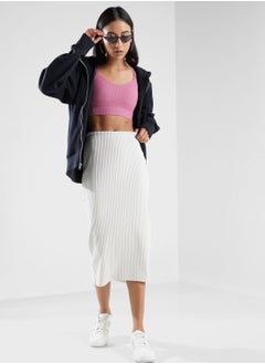 Buy Nsw Ribbed Knit Skirt in UAE