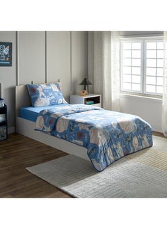 اشتري Arcade Team 2-Piece Single Printed Microfibre Jersey Comforter Set 220 x 135 cm في الامارات