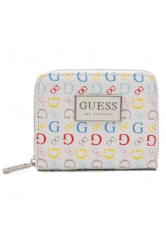 Buy GUESS Women Brand Logo Printed Zip Around Wallet in Saudi Arabia