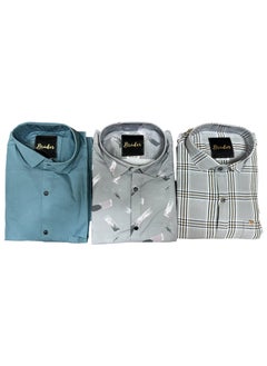 Buy Mens Formal Shirts 3-Piece Combo in UAE