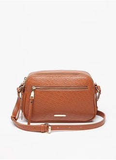 اشتري Women's Monogram Embossed Crossbody Bag with Adjustable Strap في الامارات