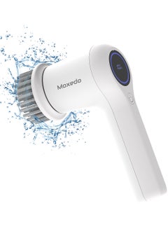 Buy Moxedo 4 IN 1 Electric Cleaning Brush Cordless Handheld Spin Scrubber 2 Adjustable Speed with 4 Replaceable Brush Heads for Bathtub, Wall, Tile, Toilet, Window and Sink in UAE
