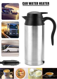 Buy Electric Kettle With Car Plug For Using in The Car, Truck and Other Vehicles, Made Of High Quality 304 Stainless Steel of 750Ml and 12V, Perfect For Travellers, Drivers, Businessmen in Saudi Arabia