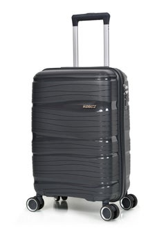 Buy Morano Luggage 20 Inch Carry-On Luggage with Four Spinning Wheels Made of PP Material Durable Suitcase Designed with Safety Lock (Gold) in Saudi Arabia