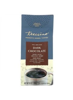 Buy Teeccino, Prebiotic Herbal Coffee, Dark Chocolate, Dark Roast, Caffeine Free, 10 oz (284 g) in UAE