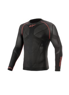 Buy Alpinestars RIDE TECH V2 TOP LONG SLEEVE SUMMER - BLACK RED-M/L in UAE