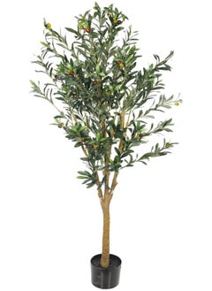 Buy Yatai Decor Artificial Faux Olive Tree About Artificial Tree Outdoor With Plastic Pot Plants For Home Indoor – Fake Plants For Balcony – Artificial Plants Outdoor (170 Cm) in UAE