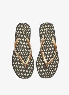 اشتري Women's Monogram Print Thong Slippers في السعودية