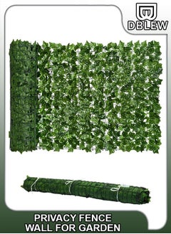 Buy 1 x 3 Meter Artificial Privacy Garden Fence Wall Plants Hedge Screening Roll Faux Ivy Leaf Vine Decoration For Backyard Outdoor UV And Sunlight Protection In Garden Home Balcony Decor Leaves Screen in UAE