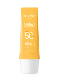 Buy Vitamin C Plus E Super Bright Sunscreen SPF 50 PA+++  For Women And Men, 50 GM in UAE