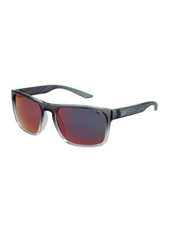 Buy Men CTS-8017 Polarized Wrap Sunglasses Grey 58mm in UAE