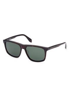 اشتري Men's UV Protection Navigator Shape Acetate Sunglasses OR006256N56 - Lens Size: 56 Mm - Havana في الامارات