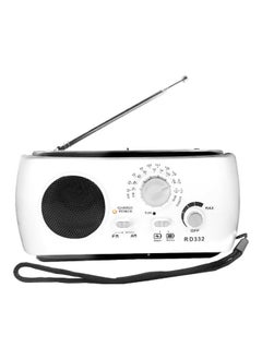 اشتري Solar Powered FM Radio RD332 White/Black في الامارات