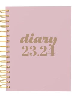 اشتري Collins Scandi Academic 2023-24 A5 Day To Page Mid Year Diary Planner School August 2023 to August 2024 - Pink في الامارات
