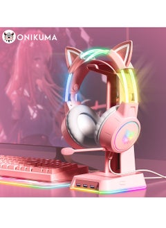 Buy X15 Pro Wired Gaming Headphones with RGB LED Light 7.1 Surround Stereo Music Headset for Compute PC Gamer in Saudi Arabia