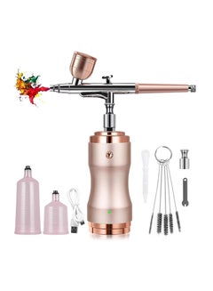 Buy Upgraded Airbrush Kit with Compressor - Non-Clogging 32PSI Air Brush Gun, Rechargeable Handheld Cordless Airbrush for Doodling, Nail Art, and Tattoos - Mini Airbrush with 0.3mm Nozzle Size in Saudi Arabia