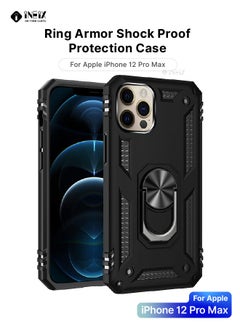Buy Ring Armour Shockproof Case Cover For Apple iPhone 12 Pro Max - Black in Saudi Arabia
